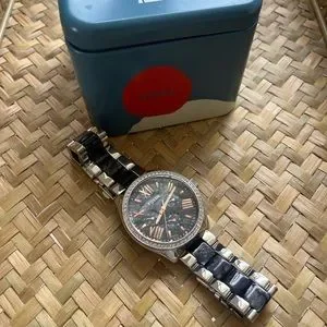 Fossil | Accessories | Fossil Black Marble Rose Gold Watch  display picture 1